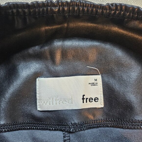 Aritzia Wilfred Free High Rise Faux Leather Leggings - Size M - Picture 4 of 6